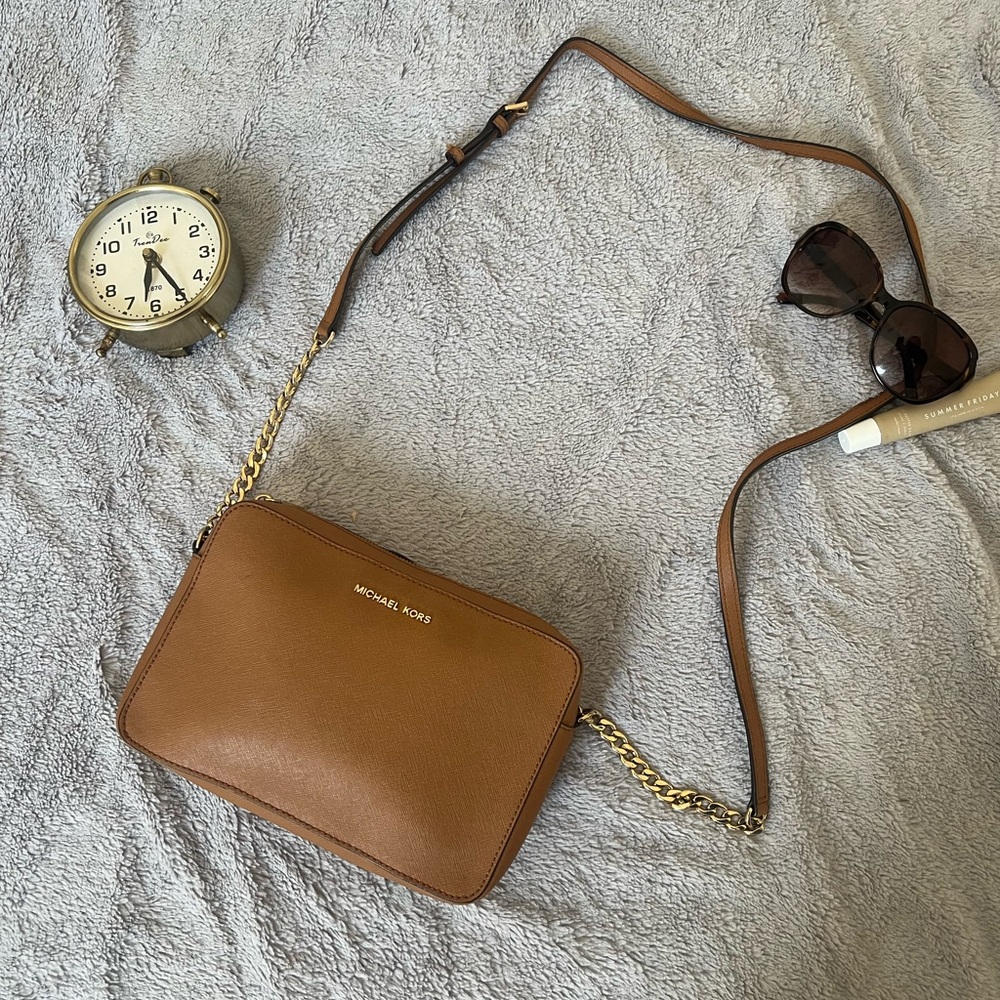 Michael Kors Jet Set Crossbody Tan/Brown